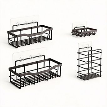 Adhesive Shower Caddy Bath Organizer 5 Pack