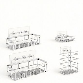 Adhesive Shower Caddy Bath Organizer 5 Pack