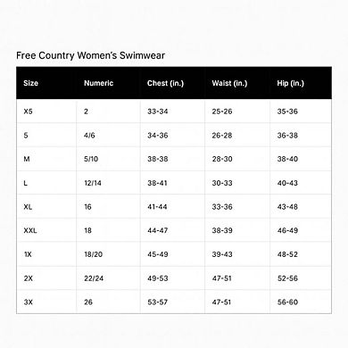 Free Country Women's Plus Size Full Side Shirring Tankini Top