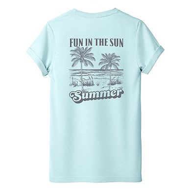 Fun In The Sun Summer Front And Back - Women's Short Sleeve Graphic T-Shirt