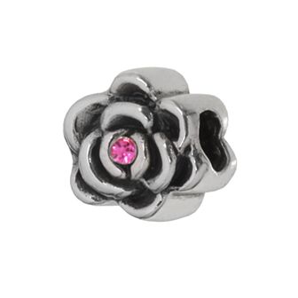 Individuality Beads Sterling Silver Crystal Floral Bead