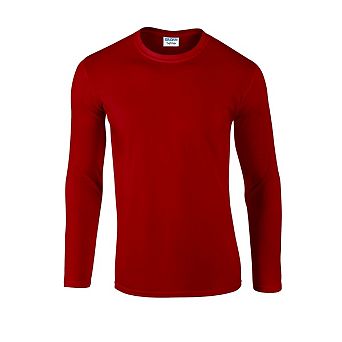 Gildan Unisex Adult Softstyle Plain Long-Sleeved T-Shirt
