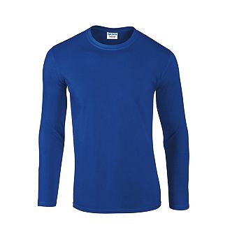 Gildan Unisex Adult Softstyle Plain Long-Sleeved T-Shirt