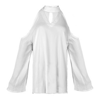 Women’s Off-Shoulder V-Neck Blouse