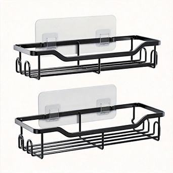 Adhesive Shower Organizer Bathroom Storage 2 Pack