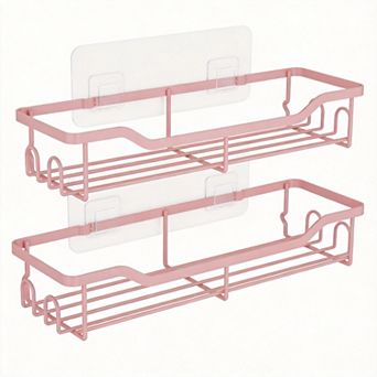 Adhesive Shower Organizer Bathroom Storage 2 Pack