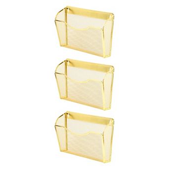 Mesh hanging wall-mounted magazine rack, mail and file basket, office supplies