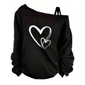 Girls' Oblique Strap Casual Sweater