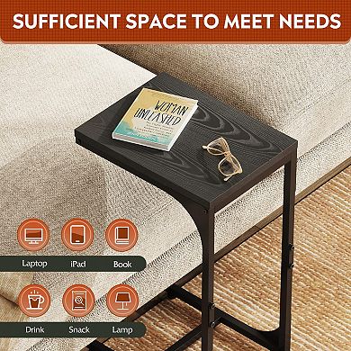 C Shaped End Table Small Couch Side Table Sofa Living Room