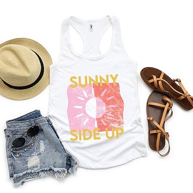 Sunny Side Up Sun - Women's Graphic Racerback Tank Top
