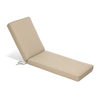 Aoodor 72" x 21" Patio Chaise Lounger Cushions, Fade-Resistant and Water-Resistant Olefin Fabric