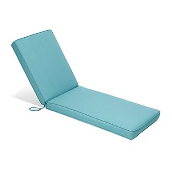 Aoodor 72" x 21" Patio Chaise Lounger Cushions, Fade-Resistant and Water-Resistant Olefin Fabric