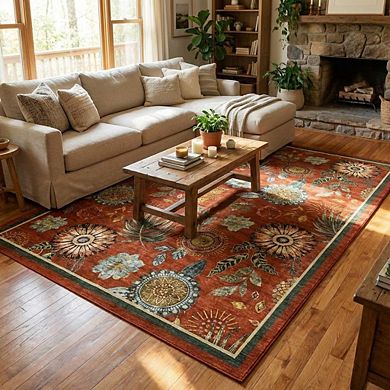 Modern Area Rug Machine Washable Non Slip Non Shedding Stain Resistant Carpet for Bedroom Kitchen