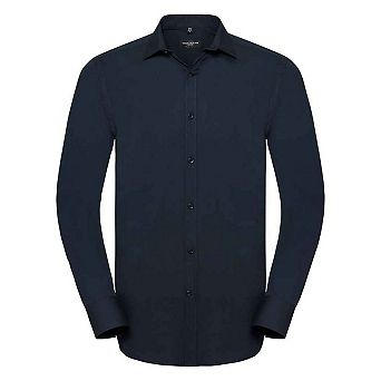 Russell Collection Mens Ultimate Stretch Long-Sleeved Formal Shirt