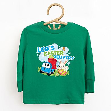Leo the Truck Leo's Easter Delivery - Toddler Long Sleeve Graphic Tee
