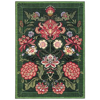 Pastoral Area Rug Machine Washable Non Shedding Stain Resistant Floor Cover for Playroom Bedroom