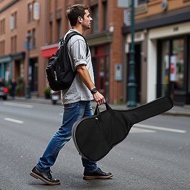 Beginner to Intermediate Cutaway Acoustic Guitar with Rosewood Fingerboard and Backpack Case