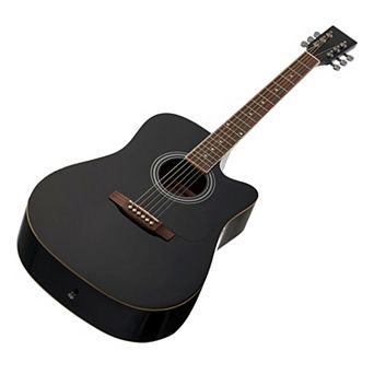 Beginner to Intermediate Cutaway Acoustic Guitar with Rosewood Fingerboard and Backpack Case