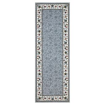 Distressed Area Rug Machine Washable Non Slip Non Shedding Stain Resistant Floor Cover for Bedroom