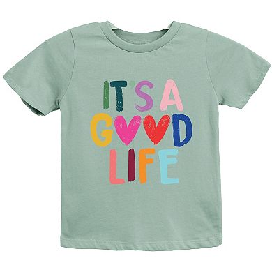 It's A Good Life Hearts - Youth Short Sleeve Graphic T-Shirt