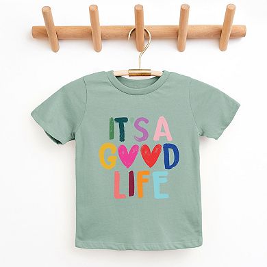 It's A Good Life Hearts - Youth Short Sleeve Graphic T-Shirt