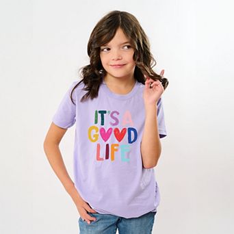 It's A Good Life Hearts - Youth Short Sleeve Graphic T-Shirt