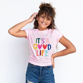 It's A Good Life Hearts - Youth Short Sleeve Graphic T-Shirt