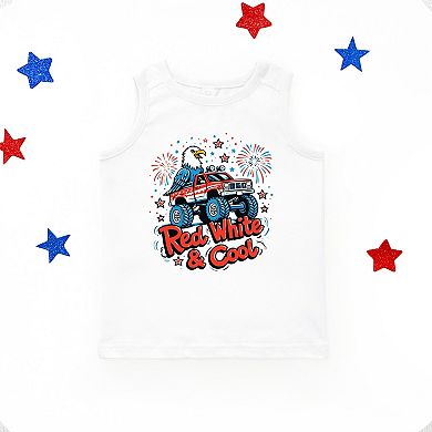 Red, White & Cool Truck Eagle - Youth Tank Top