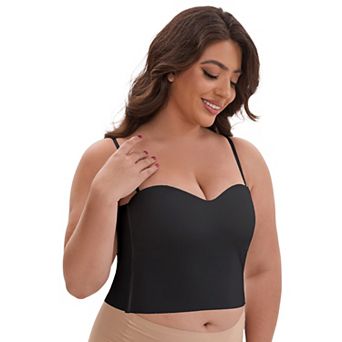 Women's Adjustable Spaghetti Straps Wireless Padded Camisole Slim Fit Sweetheart Neck Solid Tank Top