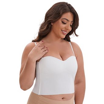 Women's Adjustable Spaghetti Straps Wireless Padded Camisole Slim Fit Sweetheart Neck Solid Tank Top