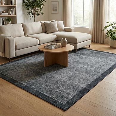 Modern Area Rug Non Slip Vacuum Clean Ultra Thin Stain Resistant Carpet for Bedroom Kitchen Hallway