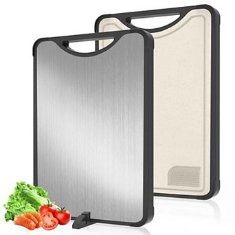 Titanium 2-in-1 Double Sided Chopping Board, Food-grade & Dishwasher Safe