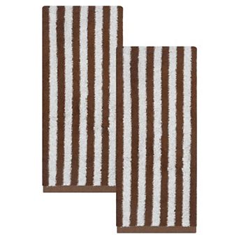 Classic Striped Cotton Hand Towels, Ultra Plush Absorbent Quick Dry Towels for Bathroom 29" x 13"