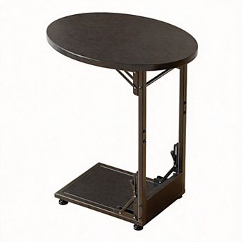 Folding C-Shaped Side Table Sofa Coffee Table