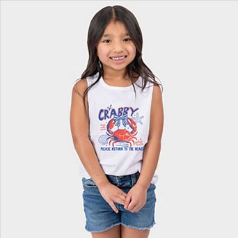 If Crabby Please Return To The Beach Grunge - Youth Tank Top