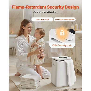 Electric Towel Warmer Bucket with 24 Hour Reservation and Auto Shut Off