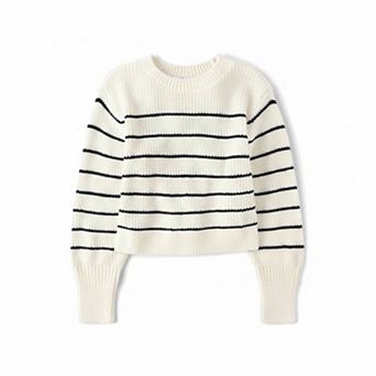 Girls' Crew Neck Pullover Sweater
