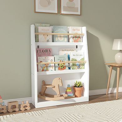 Homy Casa 3-Tier Kids Bookshelf with Front-Facing Display Rack