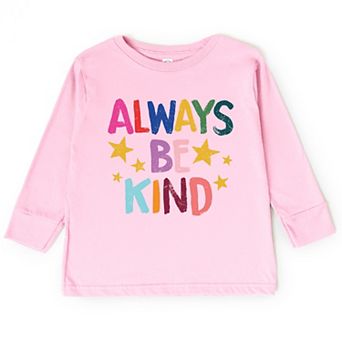Always Be Kind Stars - Toddler Long Sleeve Graphic Tee