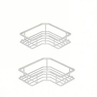 Adhesive Corner Shower Caddy Bath Organizer 2 pc