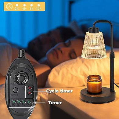 Electric Candle Warmer Lamp: Dimmable Timer, Perfect for Home Decor, Gifts