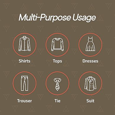 Campior Plastic Hangers Slim, Heavy-Duty, Non-Slip Notches, Pack of 50