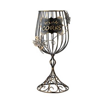 Wine Cork Holder: Rustic Bronze Decorative Storage Set for 90 Corks