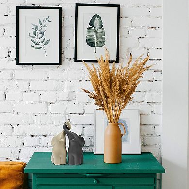 Handmade Elephant Love Figurines: Decorative Home Ornament for Valentine's Day Special Occasions