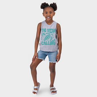 The Ocean Is Calling Turtle - Youth Tank Top