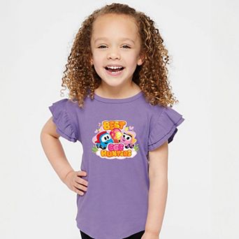 Leo the Truck Best Egg Hunters - Flutter Sleeve Graphic T-Shirt