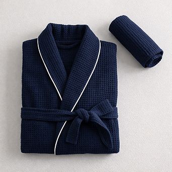 Naturelia Spa Style Waffle Robe + Hair Towel Set