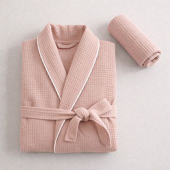 Naturelia Spa Style Waffle Robe + Hair Towel Set