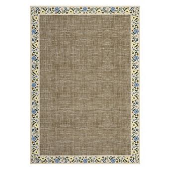 Modern Area Rug Low Pile Pet Friendly Non Slip Vacuum Clean Carpet for Kid's Room Dining Room