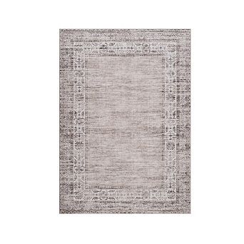 Distressed Area Rug Machine Washable Vacuum Clean Ultra Thin Stain Resistant Carpet for Bedroom